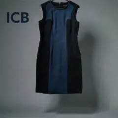 icb フォーマル　タイトワンピース　フィット　ノースリーブ　オンワード樫山