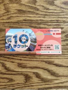 【未使用】東京ドームシティ得10チケット1冊10ptのサムネイル