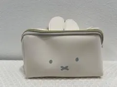 新品未使用 ミッフィーガバッと開くフェイスポーチ 化粧ポーチ miffy