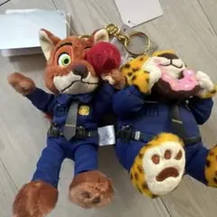 ニック・ワイルド & クロウハウザーぬいぐるみキーホルダー