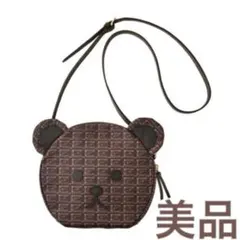 美品✨Q-pot チョコレート コラボ ミッキー＆ミニー ジップトート