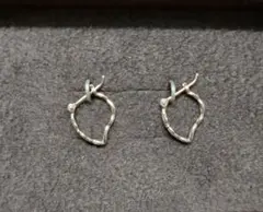 agete K10 フープピアス　イエローゴールド