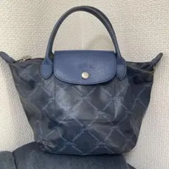 Longchamp ネイビー トートバッグ