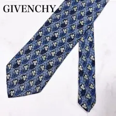 ◇ GIVENCHY シルクネクタイ イタリア製 紳士 総柄 ロゴ柄