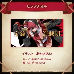 2026年最新】宝鐘マリン 活動4周年記念 ビッグタオルの人気アイテム