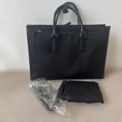 PERSON'S FOR MEN ビジネスバッグ 2way 黒　雨カバー付のサムネイル