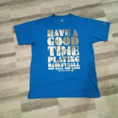 Champion バスケットボール Tシャツ 青