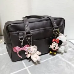 EASTBOY スクールバック ブラウン　ディズニーぬいぐるみチャーム セットのサムネイル