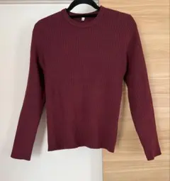 coca ウォッシャブル極上ニット ワインレッド Ｍサイズ
