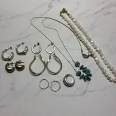 -プチプラピアス.ネックレスセット