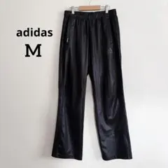 訳あり　アディダス　トラックパンツ　ジャージパンツ　スエット　黒　M 3本ライン