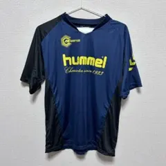 hummel ネイビーS 快適ドライ素材で動きやすいスポーツシャツ