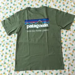 patagonia オリーブグリーン Tシャツ パタゴニア メンズ シャツ M