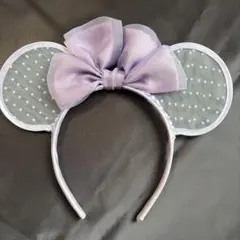 東京ディズニーリゾート カチューシャ パープル ドット