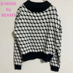 ビーミングバイビームス　B:MING by BEAMSニット　総柄　幾何学柄