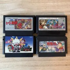 【ファミコン】 名作4本セット ドラクエ4 悪魔くん ドラキュラくんなど