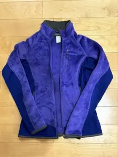 パタゴニア レディース Sサイズ R2 フリース ボアジャケット 紫 パープル