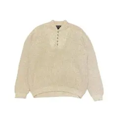 【M】Eddie Bauer ヘンリーネック コットン ニット セーター