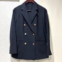 ネイビー ダブルボタン テーラードジャケット　ロペピクニック　212
