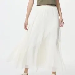 UNIQLO シフォンティアードスカート