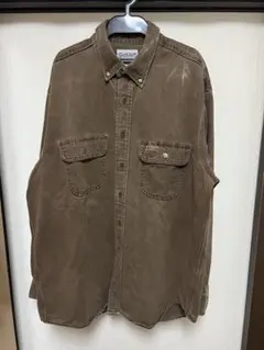 Carhartt ワークシャツ ブラウン系 Lサイズ 長袖 古着 カーハート