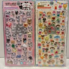 2点セット♥︎もちもちぱんだ♥︎ワンダフルフレンズ♥︎ストーン付♥︎ジュエルプチドロップ