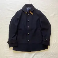 GREEN LABEL RELAXIING メルトンハーフコート ネイビーS