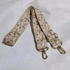 ハンドメイド インド刺繍リボン ショルダーストラップ