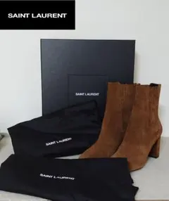 SAINT LAURENT PARIS 新品 サンローラン　スエードブーツ　37のサムネイル