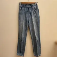 GLOBAL WORK デニムテーパードパンツ　M ライトブルー