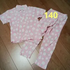 JOY MARY GIRLS 花柄チェック パジャマ 140