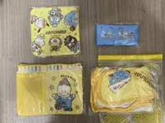 はぴだんぶい4点セット（サコッシュ、エコバッグ、ブランケット、ハンドタオル）