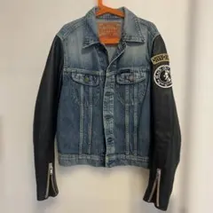 美品 ヒステリックグラマー デニムジャケット Gジャン レザー