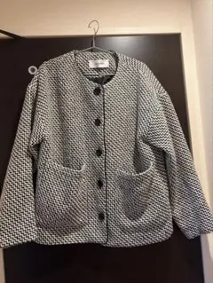 JEANASIS ジーナシス ツイード ノーカラージャケット