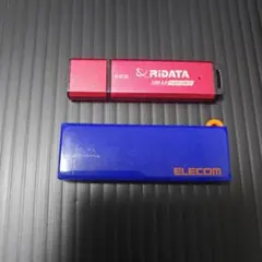 RIDATA 64GB + ELECOM 32GB USBメモリ
