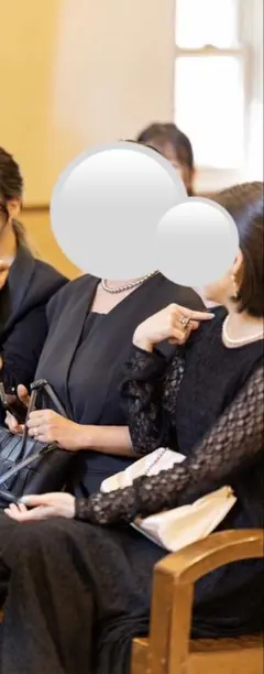 長袖 レースワンピース ブラックのサムネイル