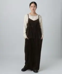 1/4までタイムセール☆新品 LEPSIM ベロアキャミサロペット