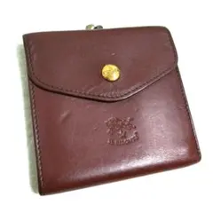 イルビゾンテ 　折り財布　レザーウォレット　ワインブラウン