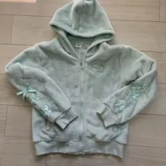【美品】 フード付きアウター160 ミントグリーン