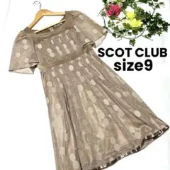 SCOT CLUB 総レース ワンピース ドレスワンピ