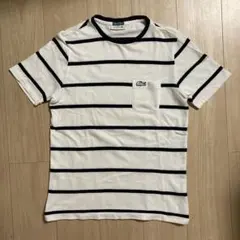 LACOSTE ボーダー ポケット Tシャツ