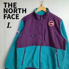 ザノースフェイス　フリースジャケット　L　パープル　水色