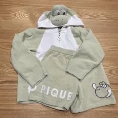 タグ付き未使用品　ジェラートピケ 　ヨッシー　フード付きロンパース タグ付き未使用品 ジェラートピケ ヨッシー フード付き