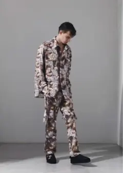 ALMOSTBLACK 20SS PRINT SHIRT BLOUSON WHT - メルカリ
