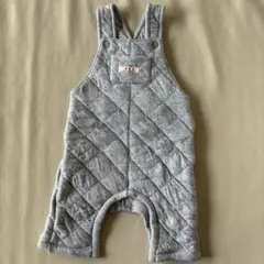 PETIT BATEAU グレー キルティングロンパース