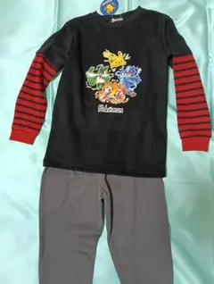 ポケモン新品130長袖上下パジャマセット春物ポケットモンスター