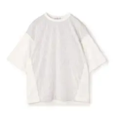 TOMORROWLAND コットン天竺 シャツコンビショートスリーブカットソー