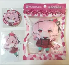 ロゼミラブロック　にじぱぺっと　シール　缶バッチ