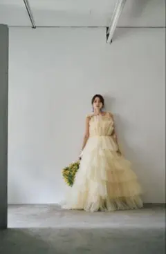 DRESS PRODUCTION リボンショルダー フリルドレス（N02）