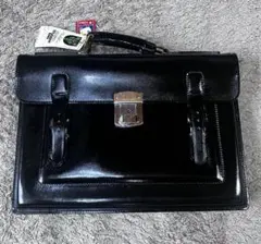 未使用保管品 学生鞄 スクールバッグ 昭和 レトロ 牛革 レザー
